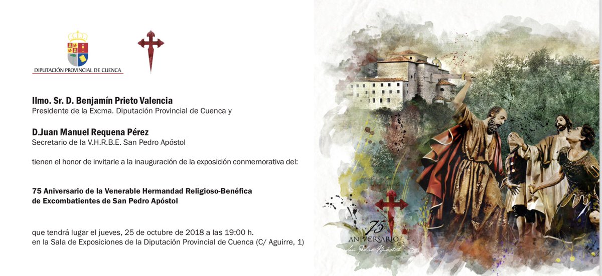 Mañana será un gran día para nuestra Hermandad. Os esperamos allí a todos. Hermanos, Nazarenos, conquenses y forasteros.