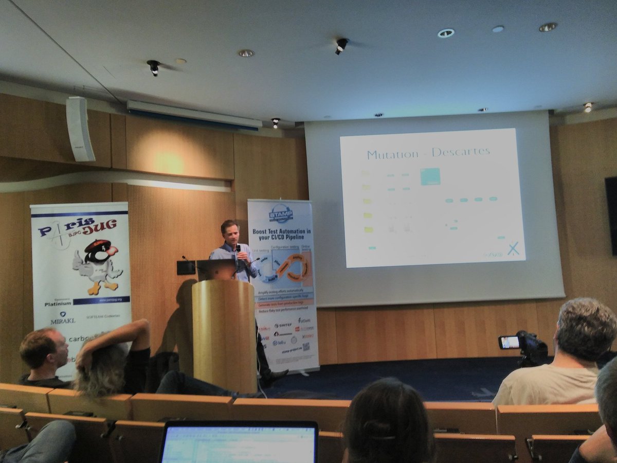 dangagliar's tweet image. Excellent talk by @vmassol overview on @stamp_project usage @XWiki new #softwaretesting types and #bestpractices to learn and adopt @parisjug event on #mutationtesting
