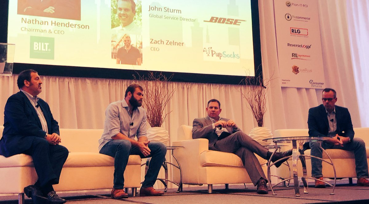 BILTapp's tweet photo. Get to the "WOW" moment as quickly as possible.  Nate Henderson chairs the @ConsumerReturns panel "Improved Out-of-Box Experience: Leveraging Support Lines, Tutorials &amp; Labeling to Prevent Product Returns" with Tony Sciarotta, John Sturm from @Bose &amp; Zach Zelner from @PupSocks. https://t.co/DpRkTW4UbP