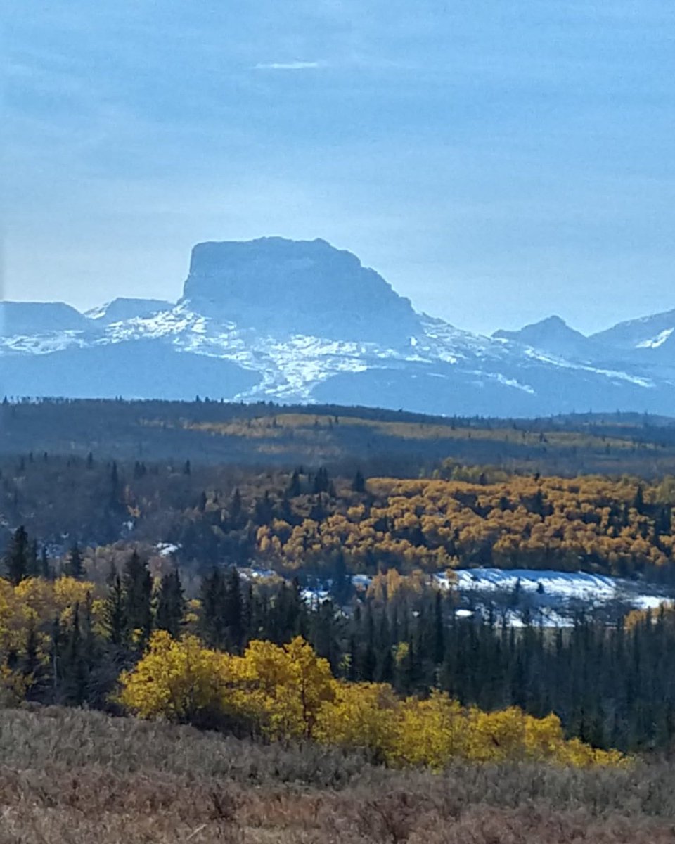 View from the back porch. Fall has arrived at the Bar X Ranch.
