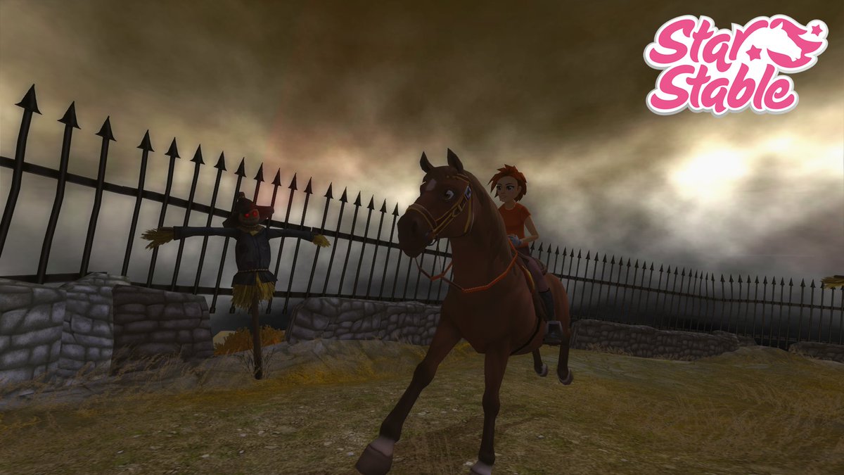 HazelStarStable's tweet photo. Meanwhile, Soul wanted a photo of Zita and him at Scarecrow hill. Who can blame him? We probably wont see Golden Hills for a long time , but the race brought back memories on me about Hazel 😂😭 I miss my other horses already lol https://t.co/n7hixHcYCD