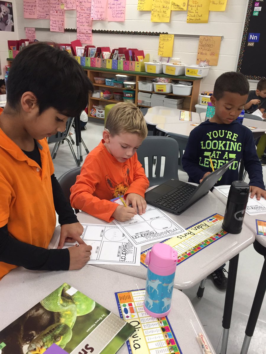 Yes these are first graders researching! Finding answers to their own questions about animal needs!