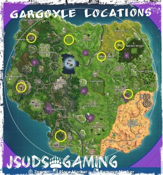 Gargoyle Fortnite On Jumpic Com - fortnitemares gargoyle locations share with your friends to help them out fortnite