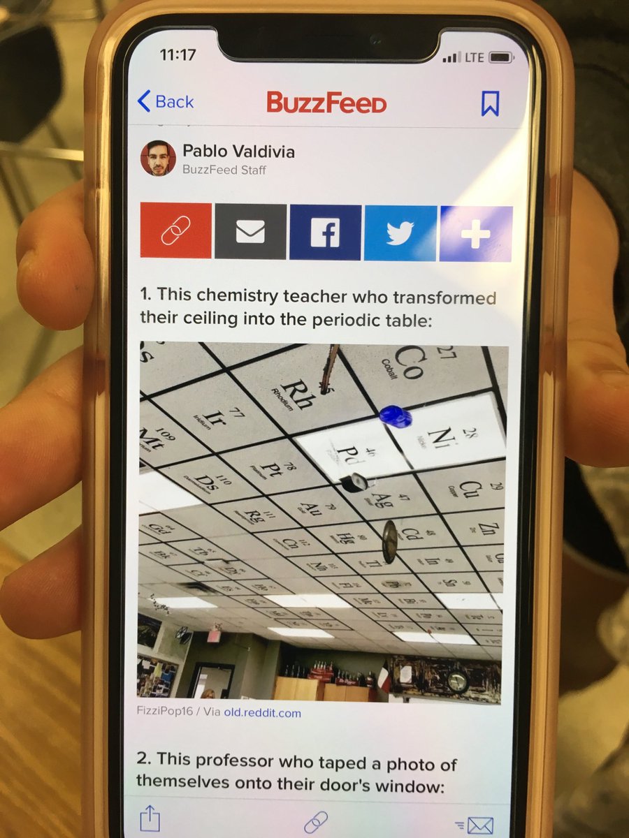 This just happened, GHS (my classroom) made the number one on the 17 teachers who are straight up living in 3018 on Buzzfeed.