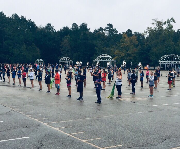 Rain?  What rain??  It doesn’t rain on the practice lot when UIL Area is in 3 days!!