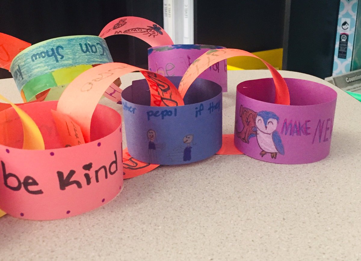 First D.O.L.P.H.I.N.S pod meeting of the year! We discussed ways that we can Demonstrate Kindness and put our ideas together to make a kindness chain! 🐬💙 #dolsenthinkers