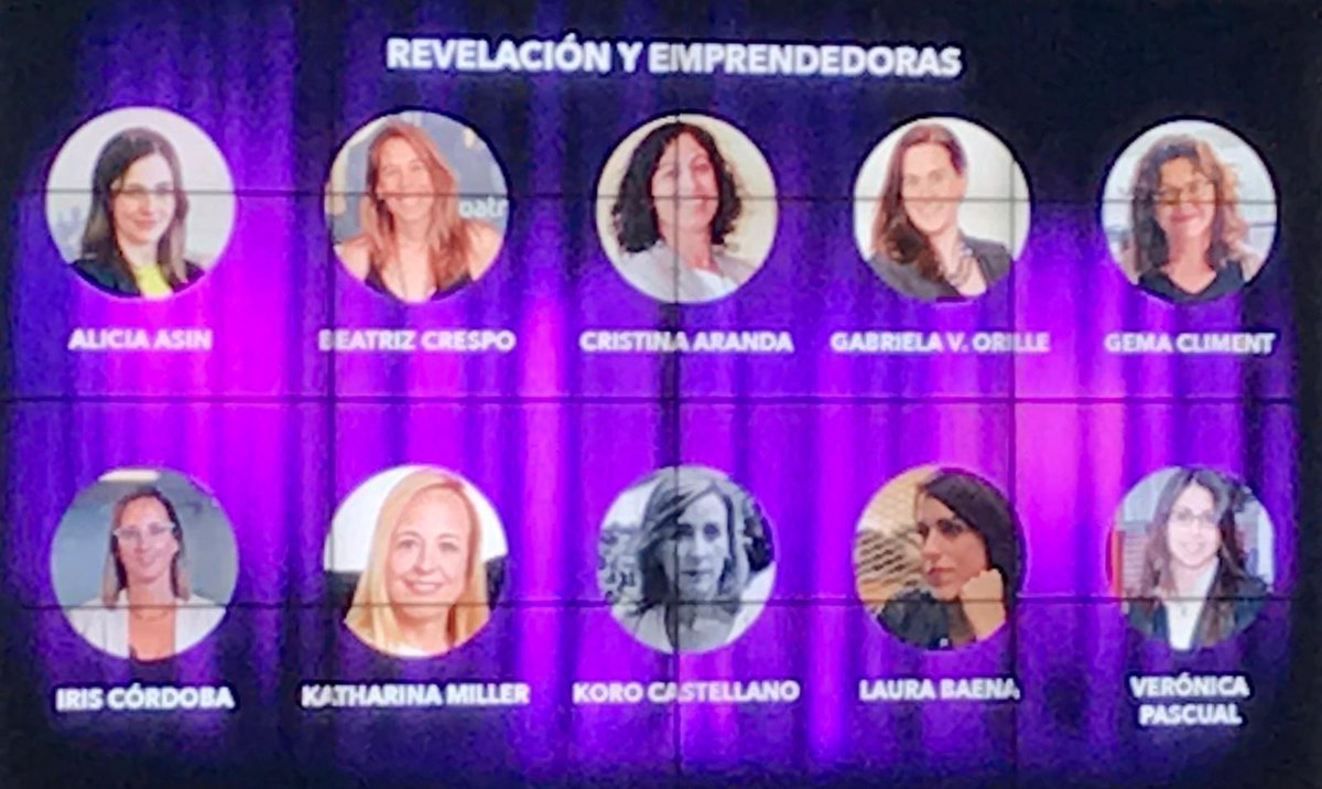 gabrielaorille's tweet photo. Mil gracias a todos los que habéis hecho posible con vuestro cariño y esfuerzo que hoy @LasTop100 me hayan hecho un hueco en sus galardones #Top100 
Comparto premio con gente de gran talla, tanto profesional como humana.
Especial mencion a @MercedesWullich @ana_lorenzo @AndbankES https://t.co/sLw0iirAi0