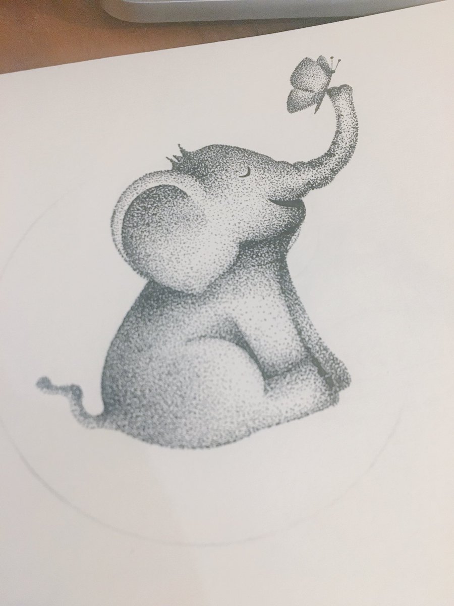 bellaroseandmay's tweet photo. On my table tonight.  #sketch in progress #handmadehour #elephant #illustration #nurseryart #baby #onlinecraft #craftbizz #handmade #sketch #draw #penandink https://t.co/rxQe5L8nBe