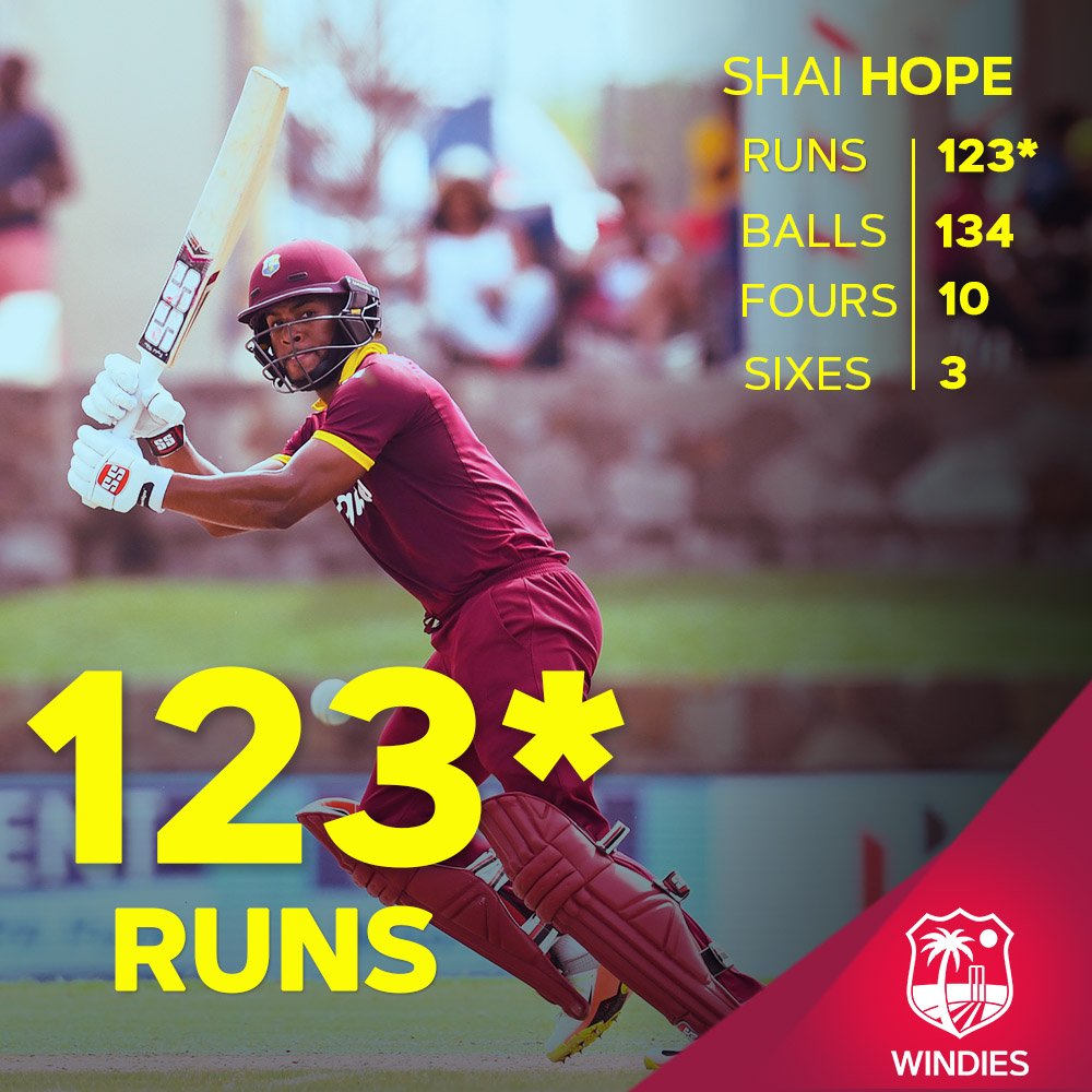 The game ended with a tie today, but a lionhearted effort till the very end. Well played <a href="/shaidhope/">Shai Hope</a> 🦁
 #IndvsWi #WindiesCricket #ItsOurGame