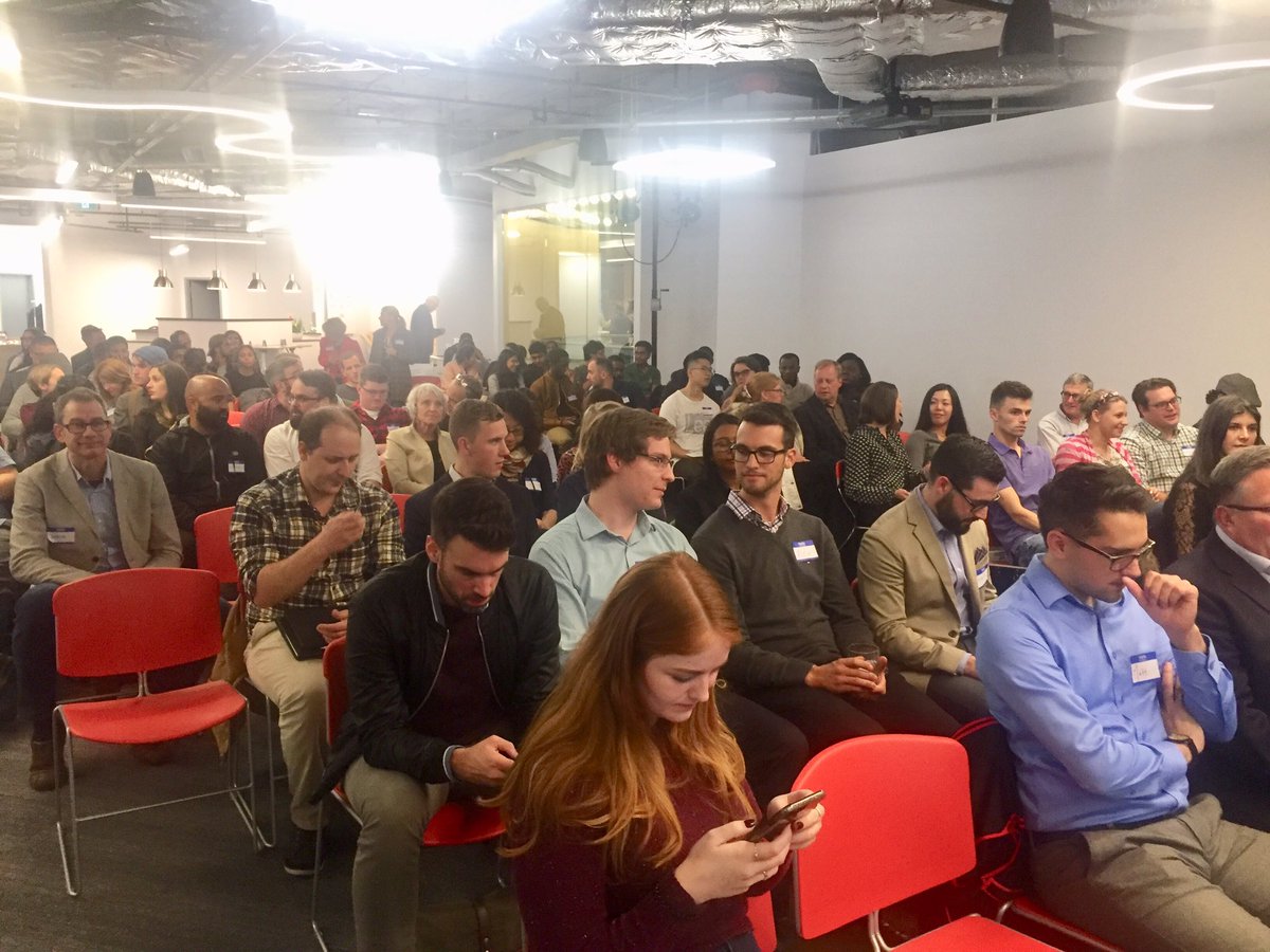 SBAtlantic's tweet image. We’re getting ready to watch live product demonstrations from 6 different companies at @voltaeffect’s #DemoCampHfx! Thanks so much @DemoCampHFX and the companies: @PeerLedger @probecha @deprolabs @DugoHelps @sixjoes and Flaight Smart Media 
#atlanticgrowth #startupeast