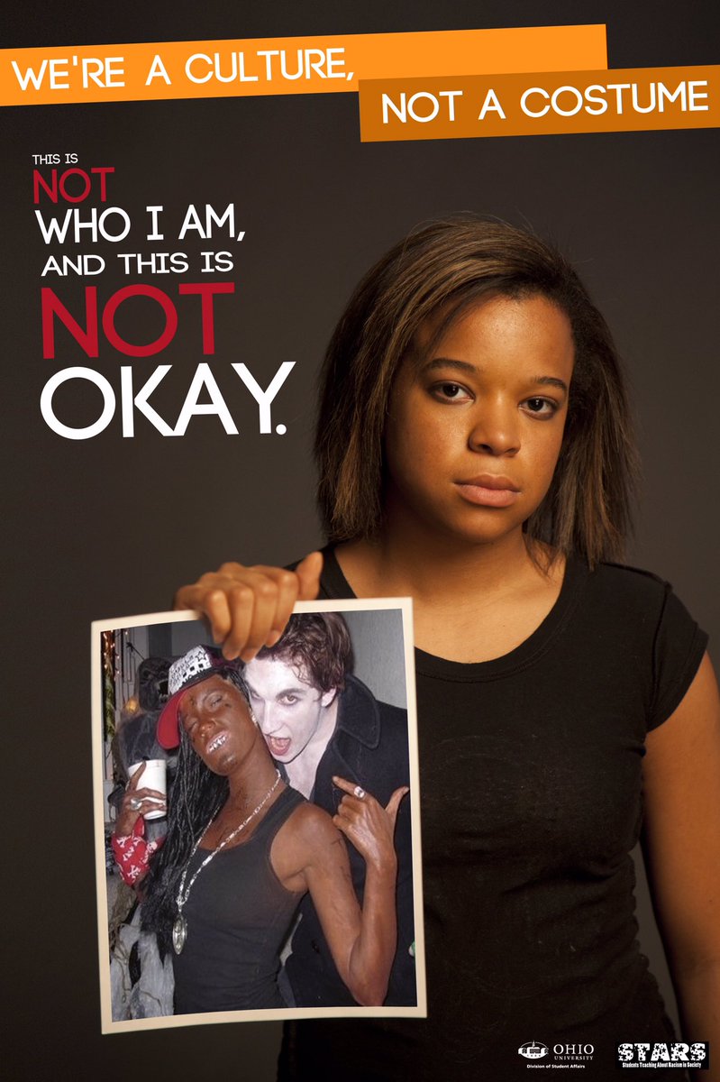ATUCPC's tweet photo. We’re a CULTURE
NOT a costume 

Be respectful with your choice of costume this Halloween season! If you’re having second thought, it’s not an appropriate costume! https://t.co/C5dc2DLgdW