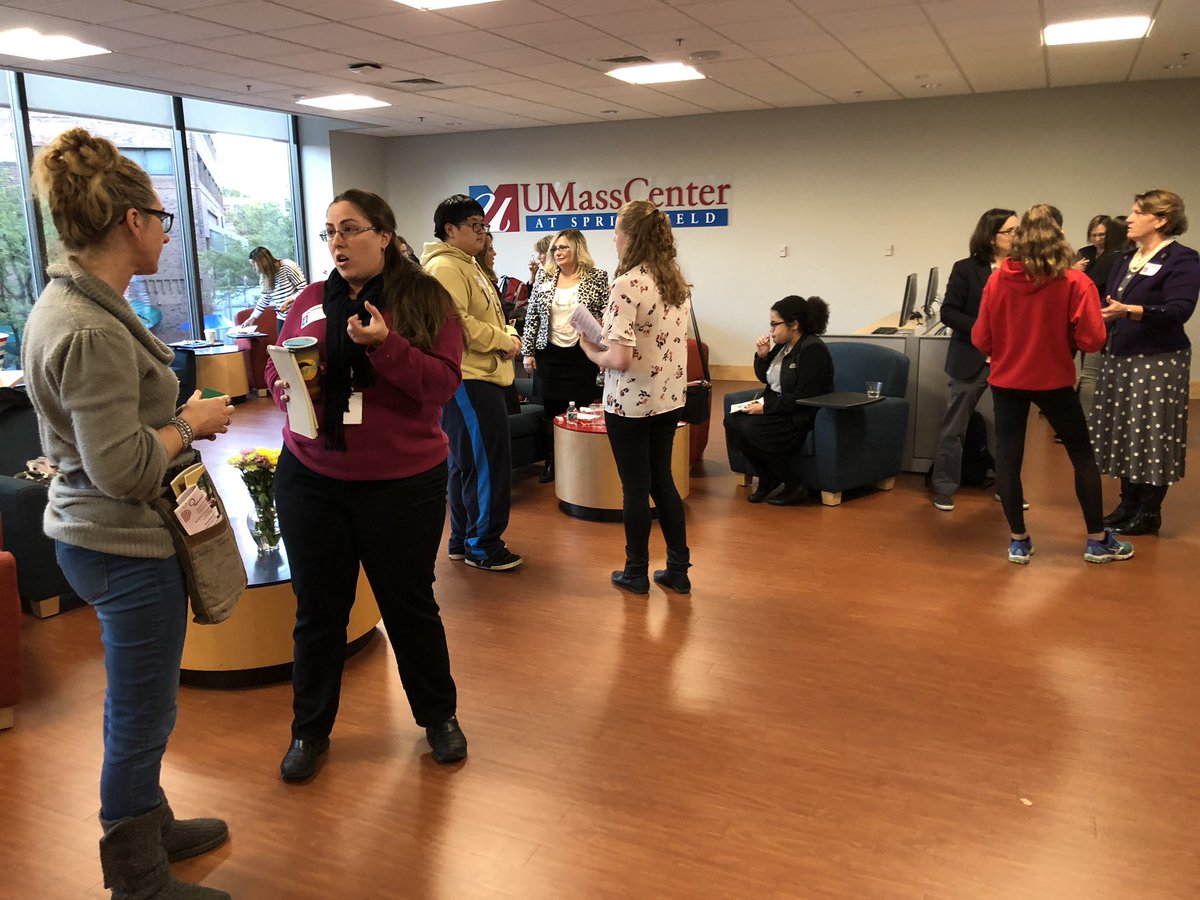 STCCSpringfield's tweet photo. #MySTEMStory The inaugural Pioneer Valley Women’s STEM network event is underway @UMassSpfld! A collaboration among the 4 Western Mass community colleges: #STCC, @HolyokeCC @GfldCommCollege @BerkshireCC. @bcmcgcav @SWEatSTCC https://t.co/vreBWW5nbP