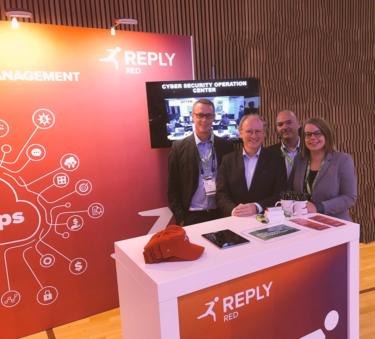 RedReplyDE's tweet photo. #nowsummit #Frankfurt is over! Thank you team for a great event, good client contacts, and knowledge sharing! #RedReplyDE #LiveReply #Reply #ServiceNow https://t.co/KDNkhV3zJv