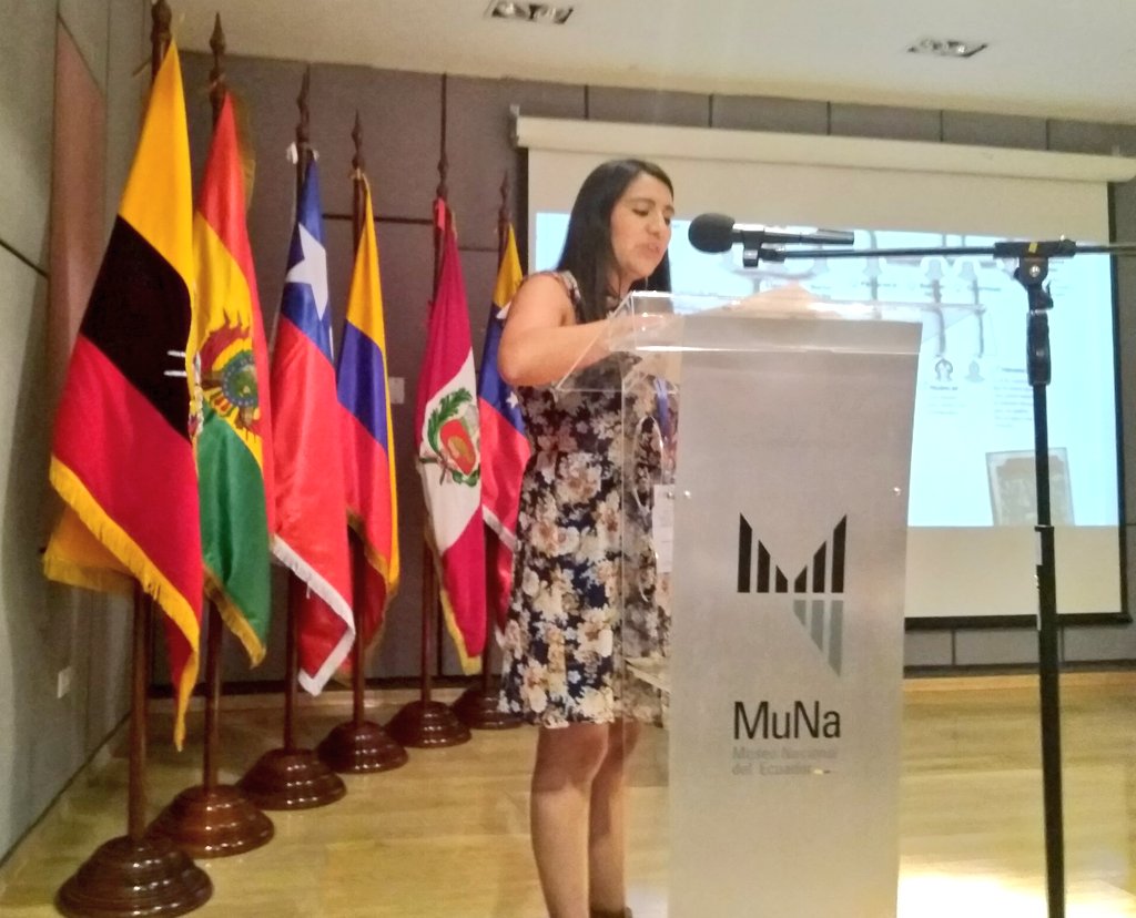 MiguelLituma1's tweet photo. AHORA / La Mg Elizabeth Guevara, docente Universitaria diserta en la #CumbreAndinaDeMuseos
Con el tema: "Educación no Formal para la Salvaguardia del Patrimonio Cultural", Auditorio de la Casa de la Cultura del Ecuador https://t.co/81CKP0ZQSB
