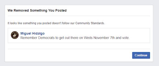 DevilDogGmz's tweet image. Facebook deletes my post. Imagine that!