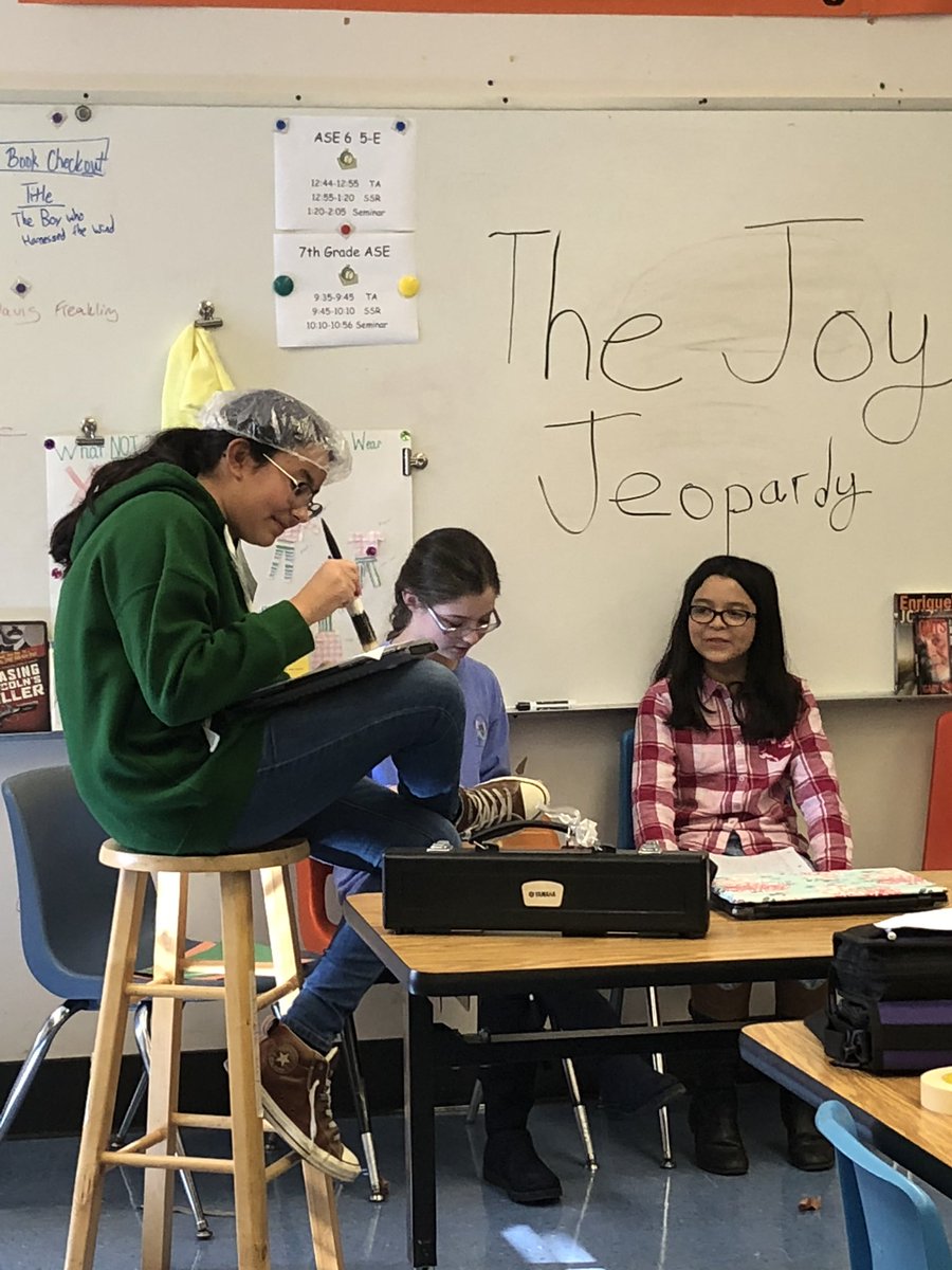 MandyChilcote's tweet image. Today a student assumed a Bob Ross persona for a skit, and it made my day. #voiceandchoice #teachingmiddle #vafps