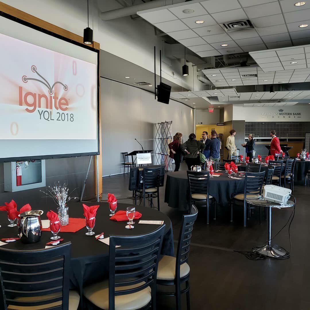 YQLSports's tweet photo. We’re getting ready to speak about our passion for storytelling through local sports photography at #IgniteYQL! Thank you @chooseleth for having us!
•
•
•
#Lethbridge #YQL #YQLPhotographer #IgniteYQL2018 #SportsPhotography #YQLSports #LethbridgePhotographer https://t.co/ajCr4nbEKg