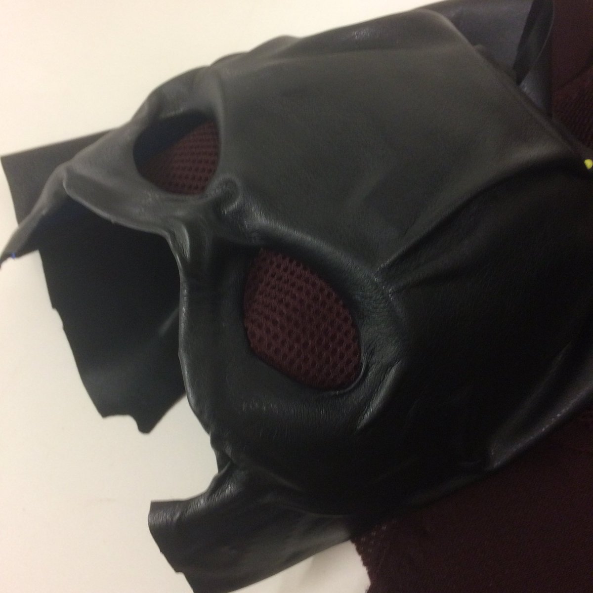chriswilmer82's tweet photo. How many more superhero projects can come my way this week ? 🤔😂😎⚡️💫 #mask #cowl #superhero #workinprogress #leathermask #MARVELFANSUNITED https://t.co/7iXaHZ0gdG
