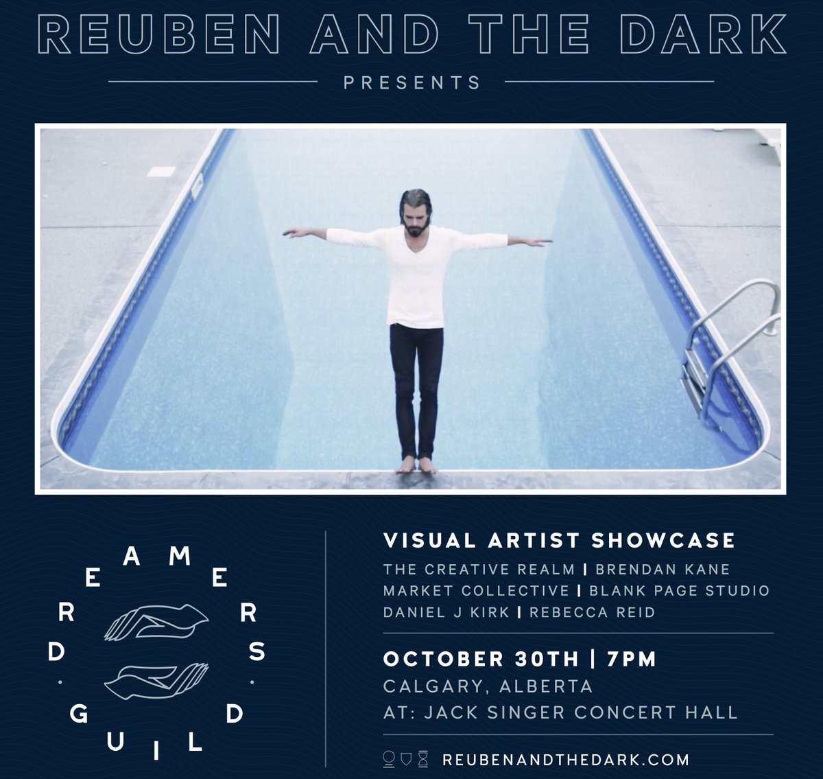 Welcome To The West (@welcomethewest) on Twitter photo The Dreamers Guild Calgary by <a href="/reuben_thedark/">Reuben and the Dark</a> will celebrate the city’s independent visual arts community with a listening lounge & gallery curated by <a href="/mrktcollective/">Market Collective</a> and @bpagestudio October 30 at the Jack Singer Concert Hall 🎭🎨🚛 #reubenandthedark #dreamersguild #armsofadream The Dreamers Guild Calgary by <a href="/reuben_thedark/">Reuben and the Dark</a> will celebrate the city’s independent visual arts community with a listening lounge & gallery curated by <a href="/mrktcollective/">Market Collective</a> and @bpagestudio October 30 at the Jack Singer Concert Hall 🎭🎨🚛 #reubenandthedark #dreamersguild #armsofadream