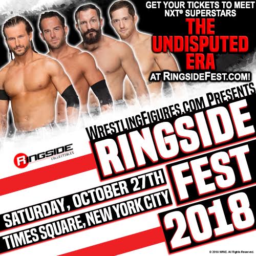 RingsideC's tweet image. The #UndisputedEra jump from #NXT to #NYC for #RingsideFest 2018 This Saturday! Order tickets now to meet @KORcombat, @theBobbyFish, @roderickstrong &amp;amp; @AdamColePro! ringsidefest.com