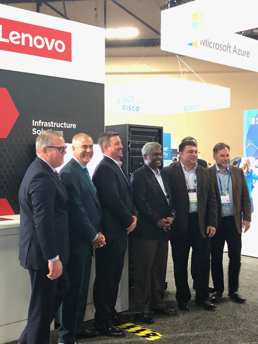 kreed1324's tweet photo. Lenovo and NetApp executives celebrating the multi-year, multi-billion dollar relationship at the Lenovo booth. #LenovoAtInsight #NetAppInsight #PartnershipIsPower https://t.co/qQvunTaxzi