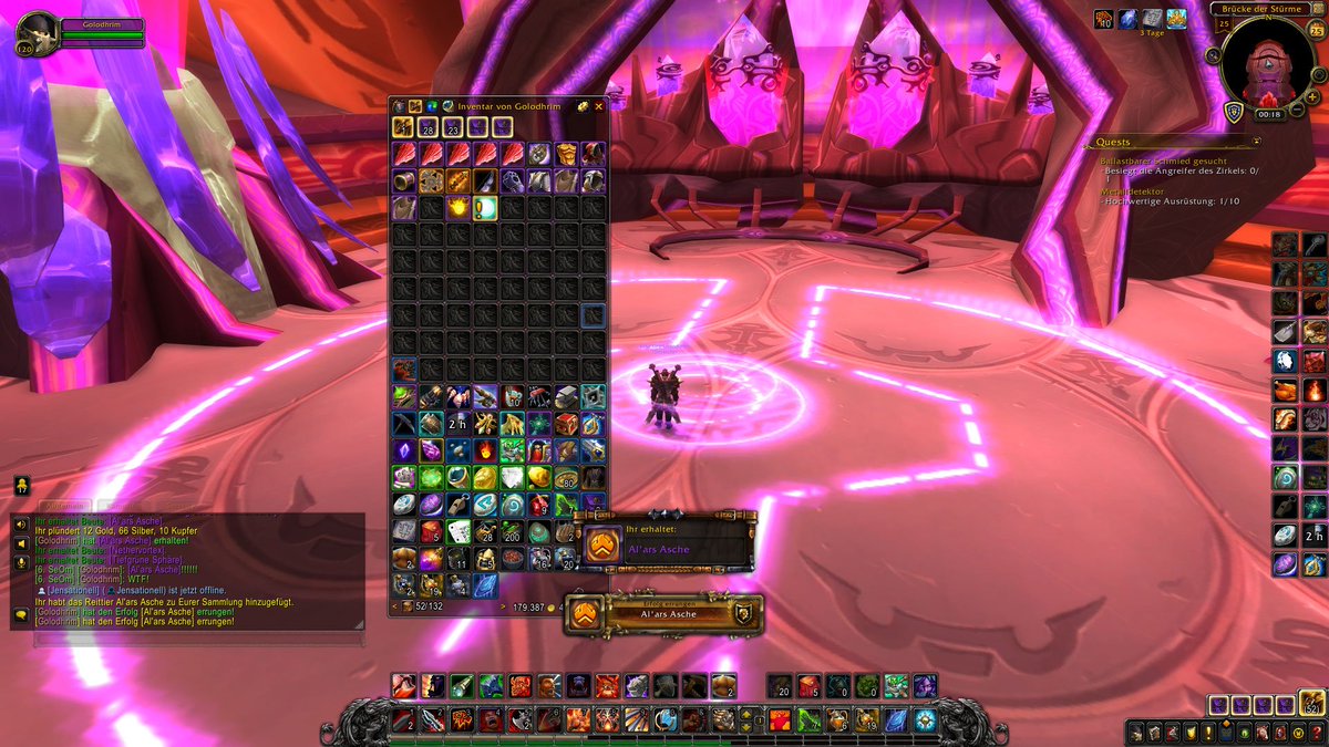 FrankGolo80's tweet image. 11 Jahre und gefühlte 1000 Runs hats gebraucht... aber hey. Niemals aufgeben!!😊 #WorldofWarcraft #ForTheAlliance #ashesofalar