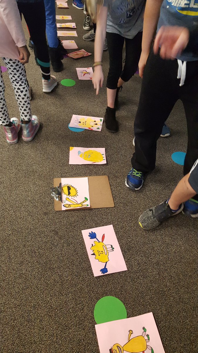 KaleighBearce's tweet image. Thanks @FourthGrStudio for sharing about your descriptive writing lesson. We&apos;re looking forward to sharing our writings/monsters with another class this week! #engagedclass #lfeproud