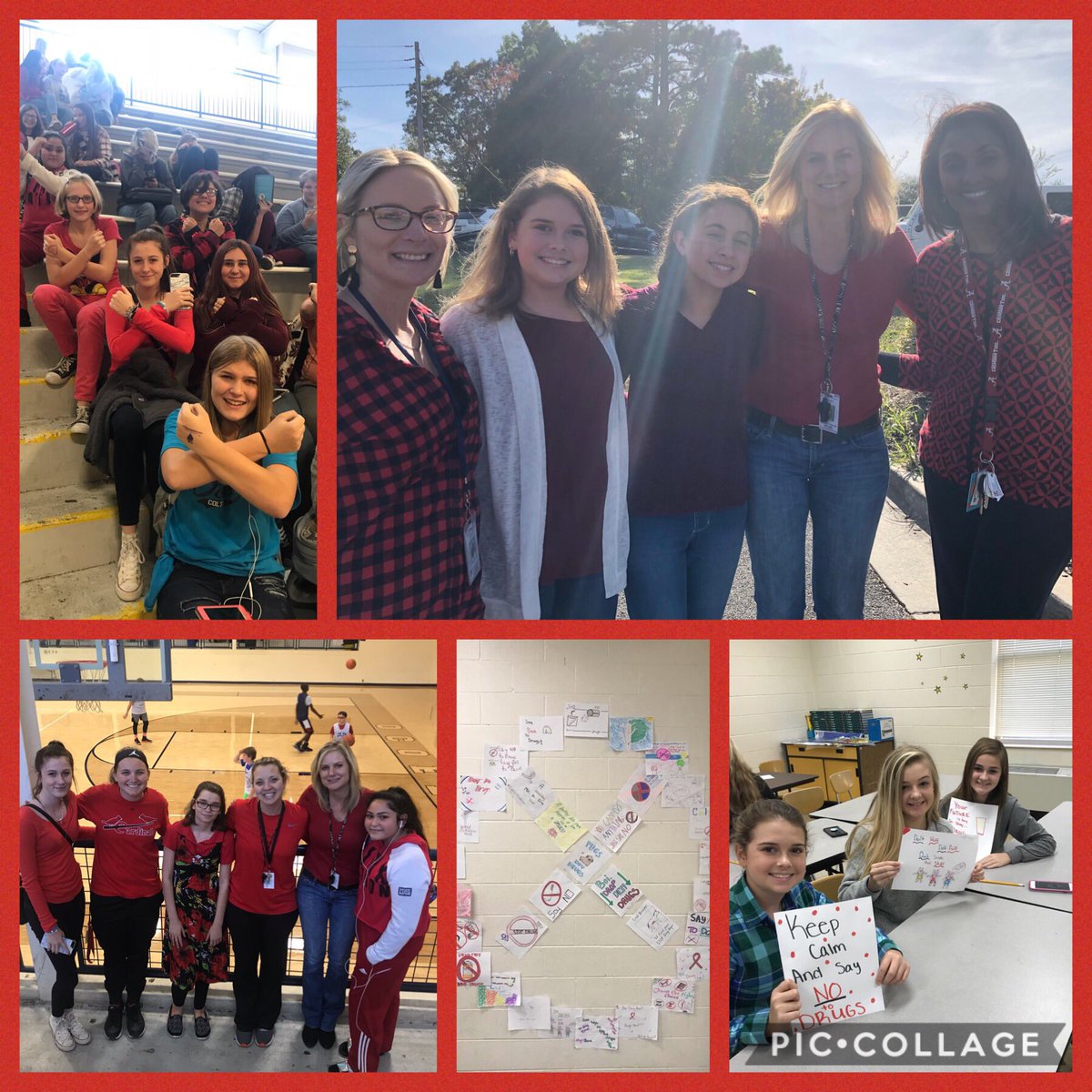 Red Ribbon Week at OMS! #coltschoosekindness <a href="/SafflesSlater/">Karen Saffles-Slater</a> <a href="/OcoeeMiddle1/">Ocoee Middle School</a>