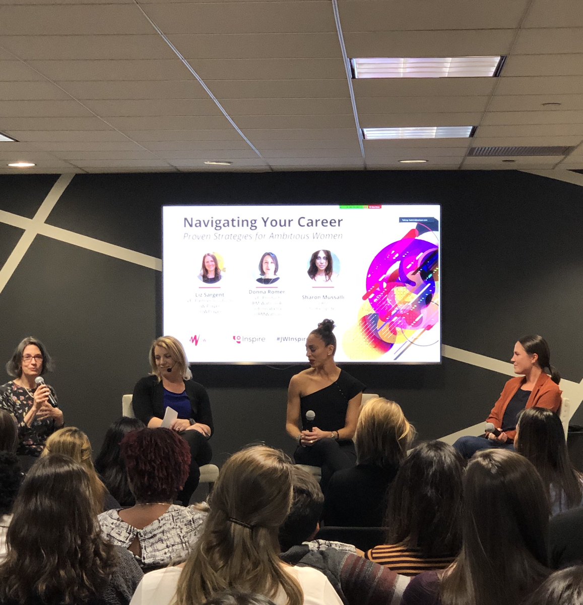 PaulCaf's tweet photo. Amazing panel at this month’s #JWInspire with @IBMWatson Some Spider Studios &amp; @jwplayer https://t.co/zjIOOAwpXm