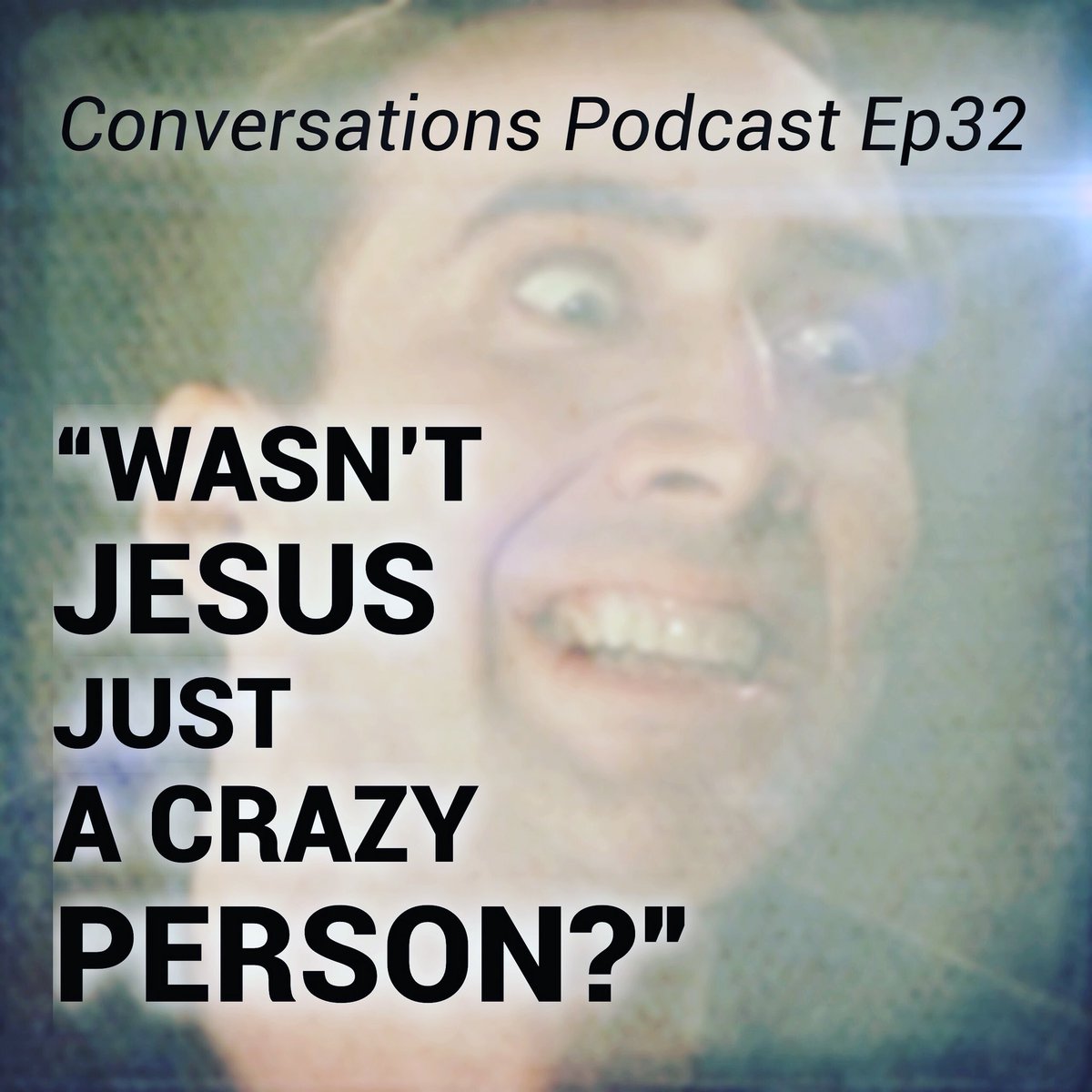ConverseCast's tweet image. ep32 “Wasn’t Jesus just a crazy person?” Link in bio #podcast #belief #religion #crazy #jesus #church #religious #questions #faith #life #atheist #funny #truthseeker #nicolascage