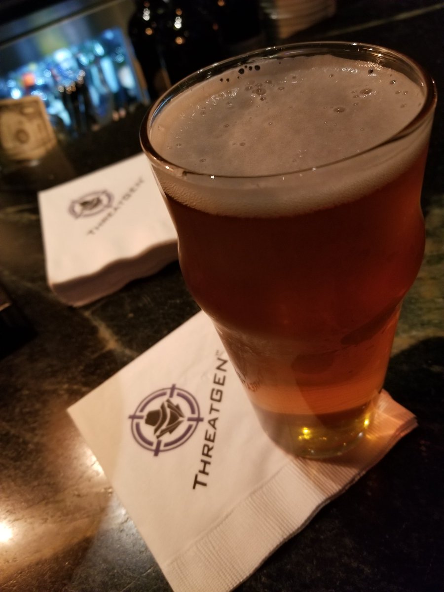 m_p_cowell's tweet photo. Cheers @Z_Kr4K3n and @ThreatGenVR for the libations. #ICSCC18 https://t.co/xwFY94UcAB