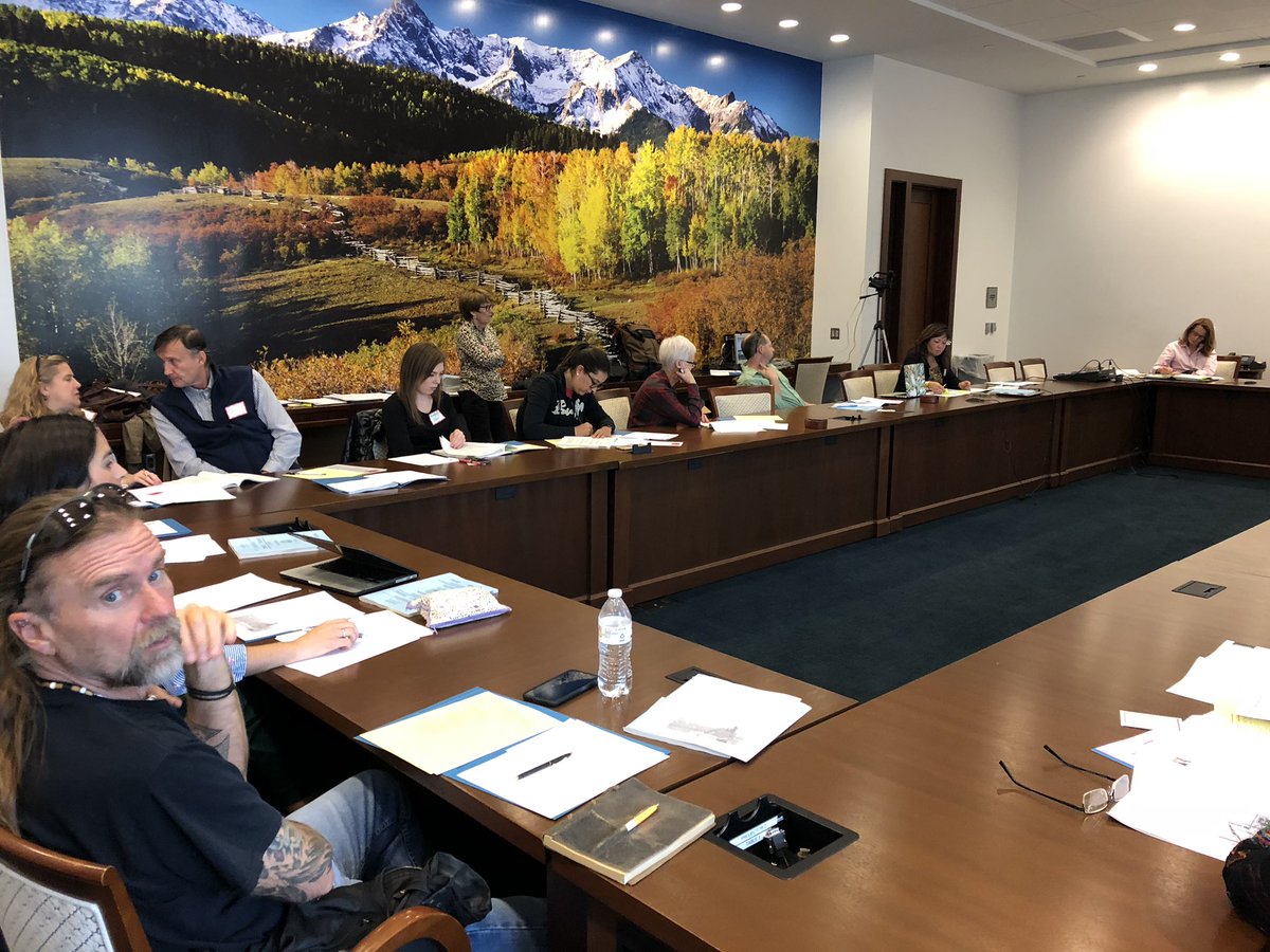 ChrisElnicki's tweet photo. What’s on the ballot? James Madison Legecy Project Fellows and panelists from the Denver Post, COPIRG, the Independence Institute, and the Legislative Council discuss Initiatives 112, 109, 110, &amp; others. @CoSocialStudies @NCSSNetwork @nsssasocstudies https://t.co/18ortoaJwL