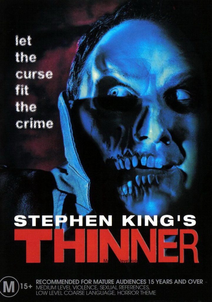 Released October 25th, 1996.
#Thinner
#RobertJohnBurke #MichaelConstantine #JoeMantegna #KariWuhrer
#TomHolland #StephenKing
#Cult #horror #horrormovies