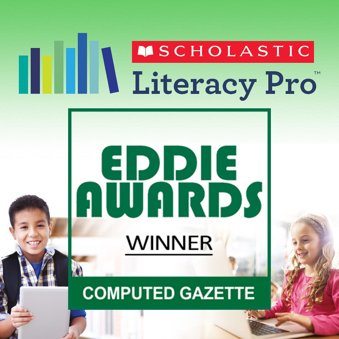 Congratulations to Scholastic Literacy Pro for winning the 2018 ComputED Gazette EDDIE Award! Celebrate with us as we add another award to the Literacy Pro trophy case! 🏆📚💻📱🎉🎊🎈 #LiteracyPro #EDDIEAward #2018ComputEDGazetteAward #education #curriculum #literacyresource