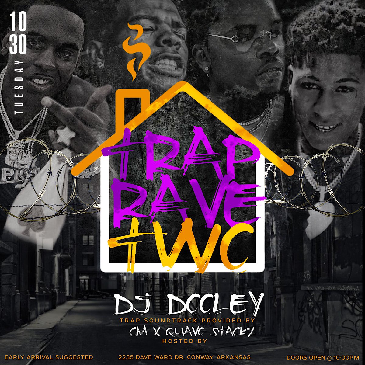 This how we coming UCA 😎🔥 #TRAPRAVE2 18+ to enter