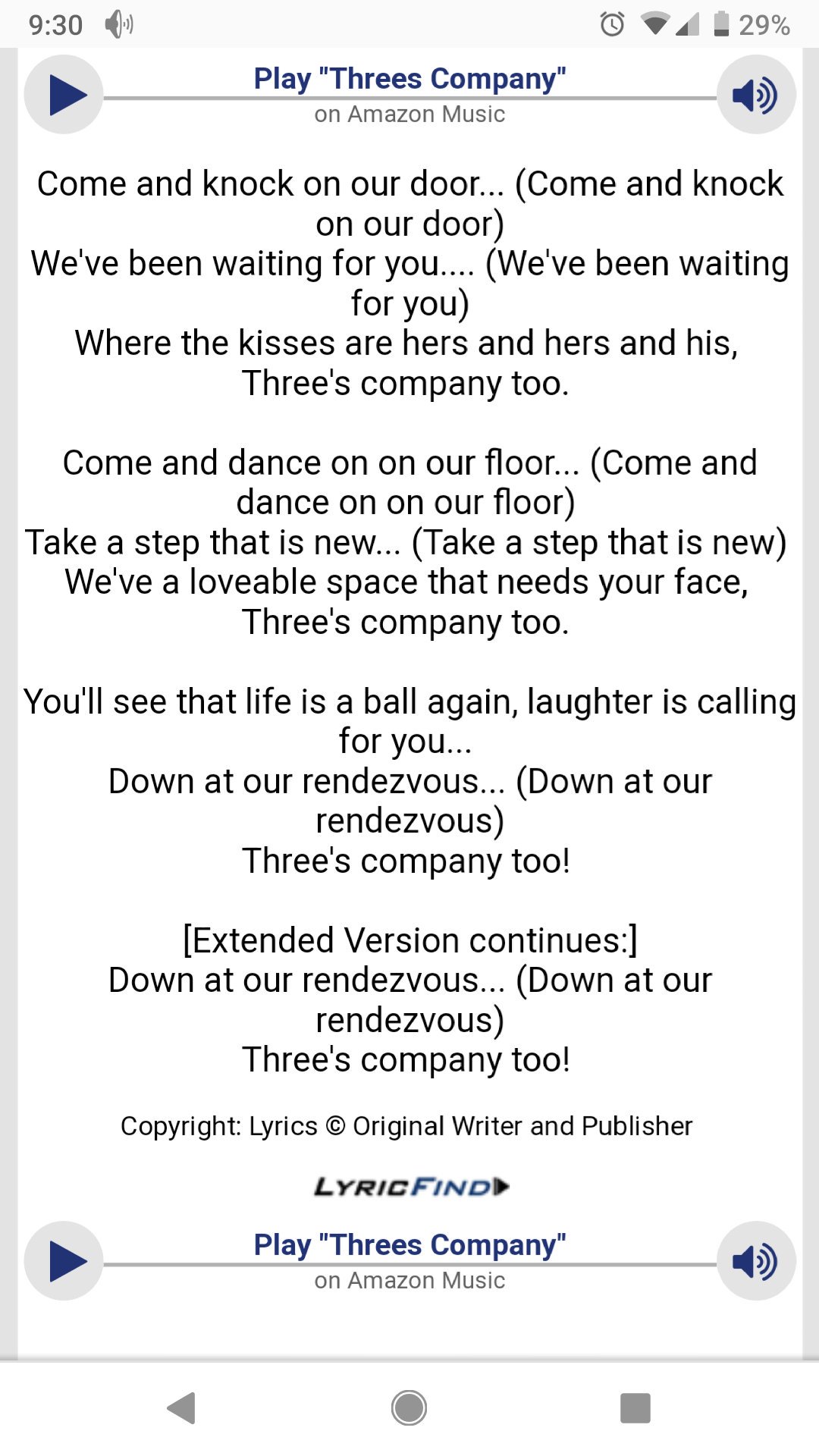 Chad McDaniel on X: &ldquo;Haha, the Threes Company theme song already 