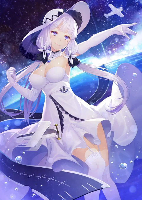 イラストリアス  #アズールレーン 