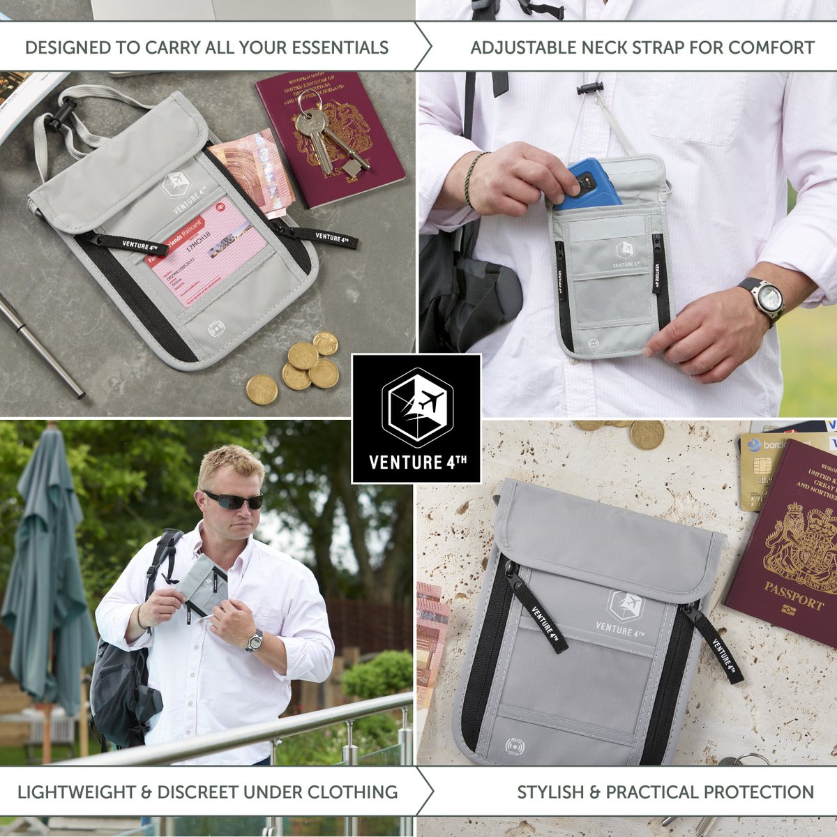 venture_4th's tweet photo. #AmazonGiveaway for VENTURE 4TH Best Travel Neck Pouch with RFID blocking and clear window for ID. Check it out here: https://t.co/Eu8NRKdw7d Win or lose you get a 30% Off #coupon #giveaway #venture_4th #ilovetravel #v4th #travel #vacation #adventure #wanderlust #worldtravel https://t.co/SnaVubWF6p