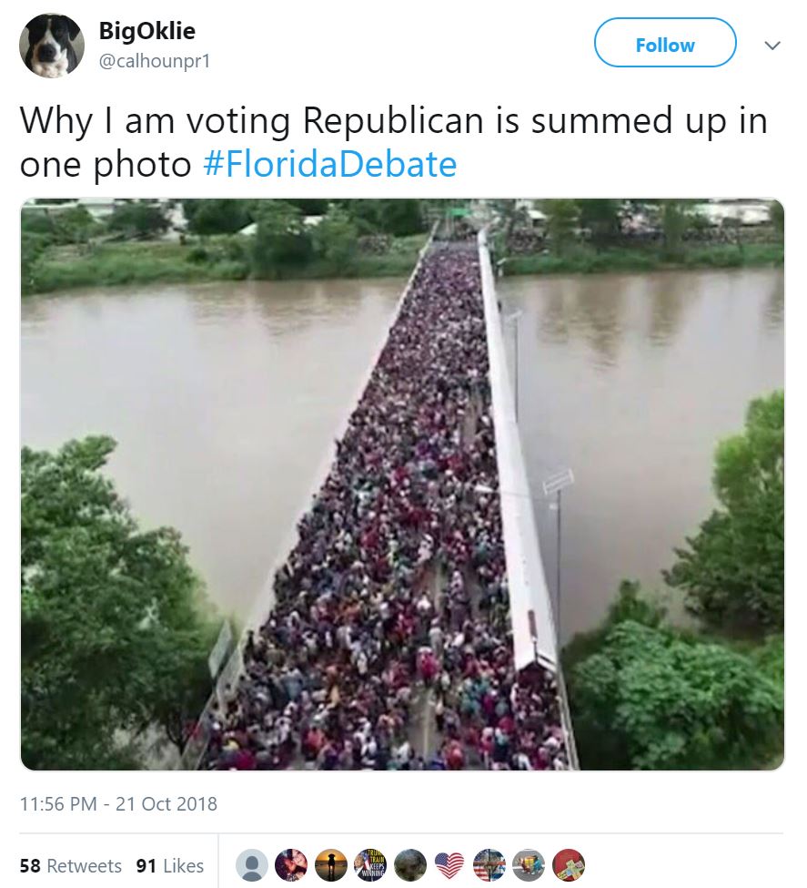 chromozone's tweet image. @calhounpr1 Why I am voting Democrat is summed up in one photo of a photo #FloridaDebate