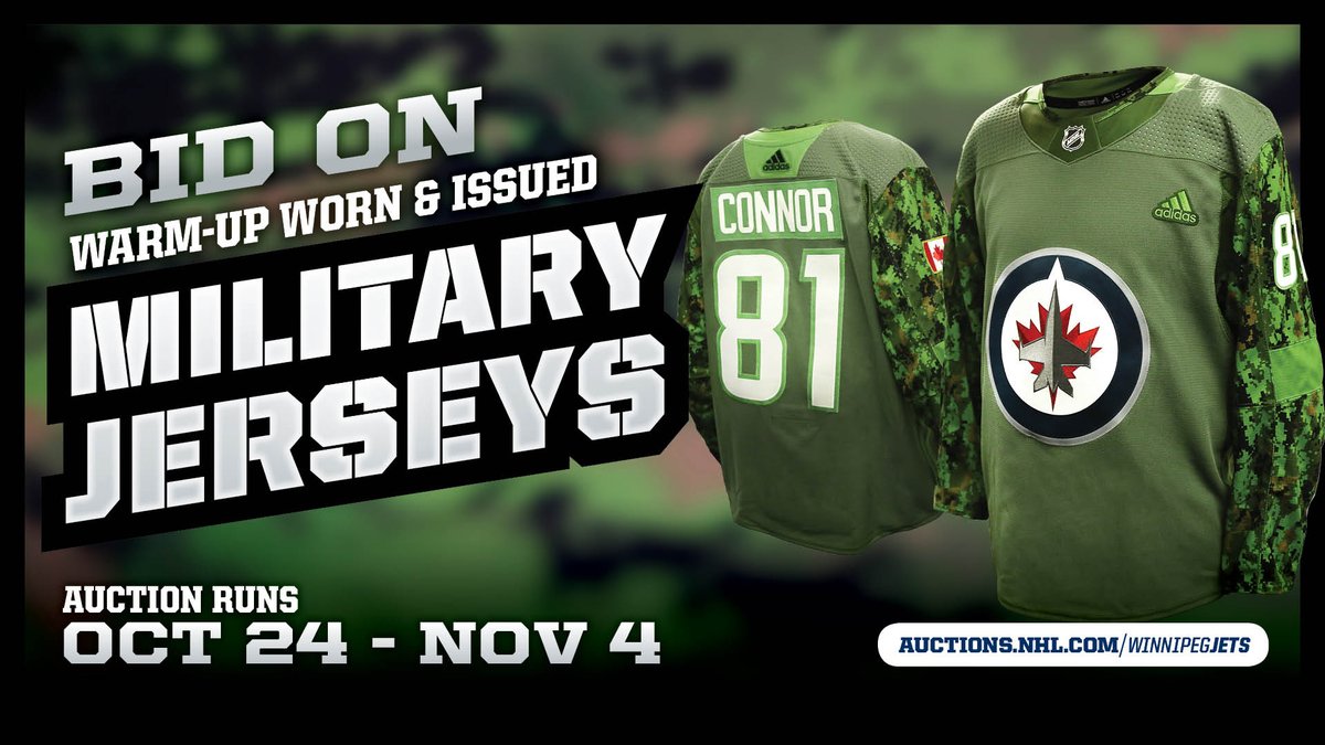 winnipeg jets military jersey