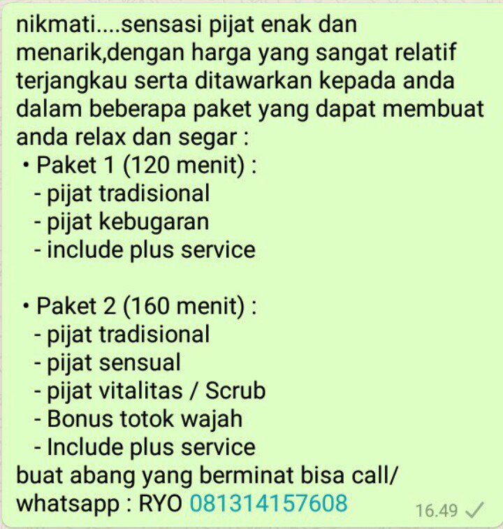 Muhammadryo84's tweet photo. Alhamdulillah, lagi lagi review dr CS tasii.makasih aa sdh sempatkan waktu itu order pijatnya 🙏🙏
@CanduPijat 
@luckypoin7 
@GudangPijat 
@PijatBagus 
@pencari_pijat 
@jurnalpijat 
@jack19680 
@fjr_Pijaddict
@DMassageJkt 
@pria_mssg 
@Dimas_manlyjkt 
@sukapijatbgt https://t.co/RpGc8fo92s