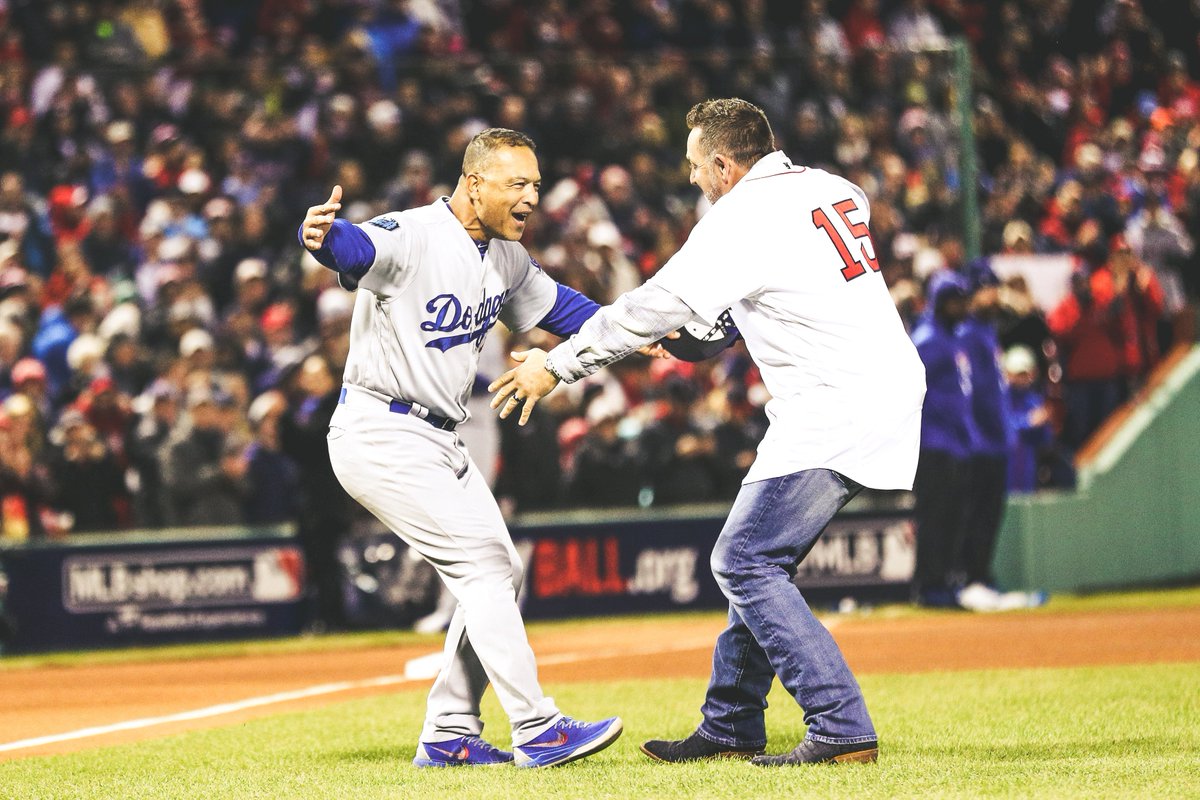 MLB's tweet image. What a reunion. 😂