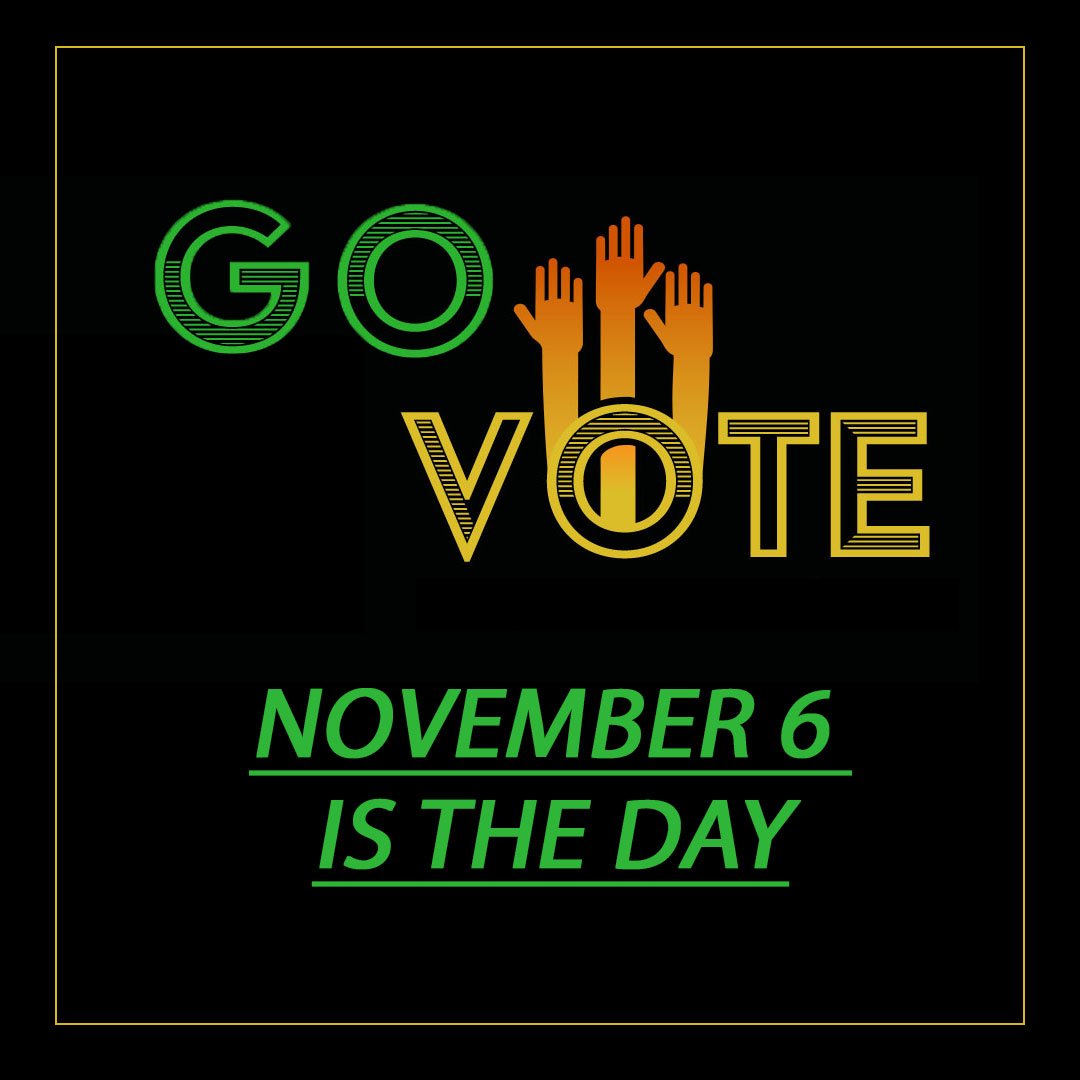 govoteproject's tweet image. Counting down the days to November 6. Are you ready to #vote? #GoVote #GoVoteProject