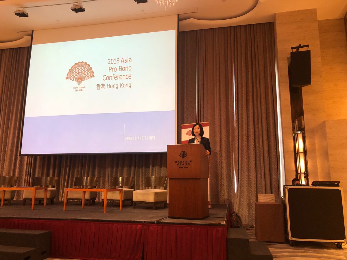 asiaprobono's tweet photo. The Conference has launched! Davyd Wong delivering the Welcome Speech and May Tai welcoming the Chief Justice, Geoffrey Ma to give the keynote speech! https://t.co/ta6o8QKK9f