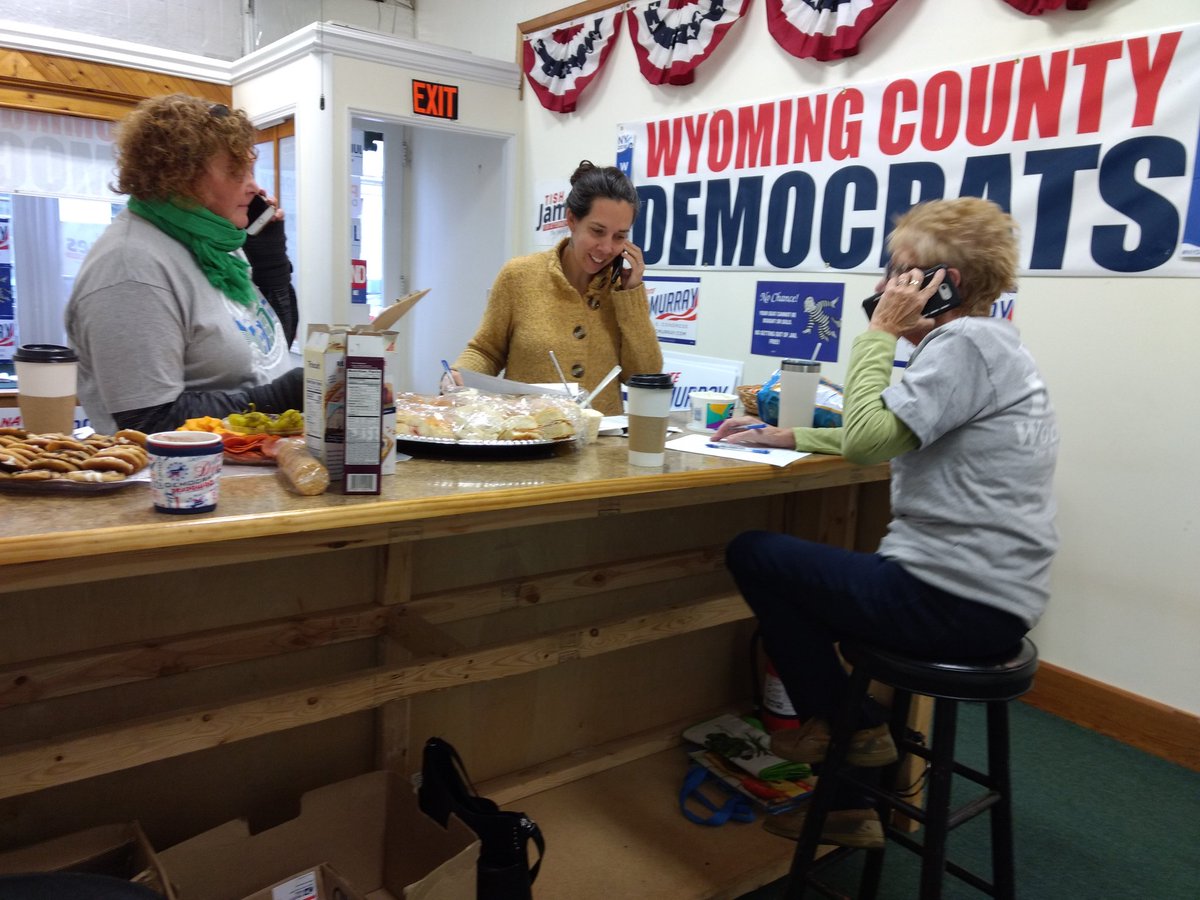 wyocodems's tweet photo. Phone banking while waiting for our canvass volunteers to return. #NateWillWin #lukewillwin https://t.co/j78JhBzdUm