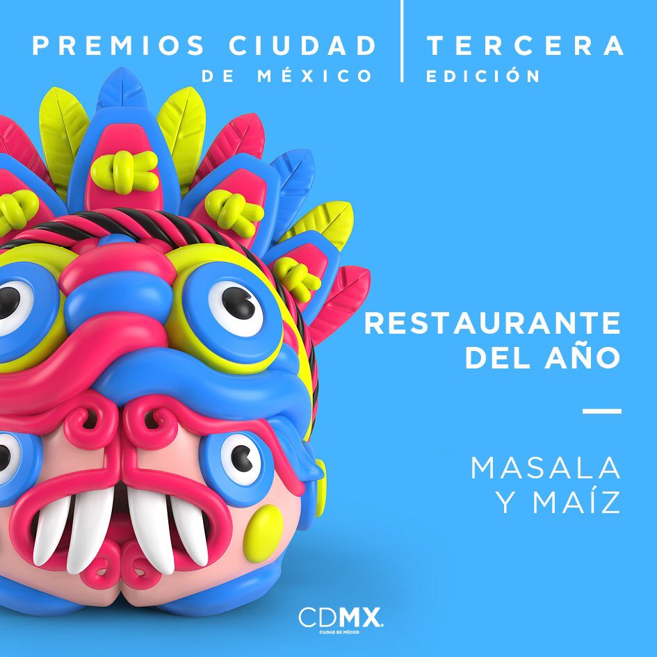 PremiosCiudadMX's tweet photo. Yummy. Nuestro ganador en #RestauranteDelAño es @masalaymaiz. #CDMXMiAmor https://t.co/qqv1HF9duH