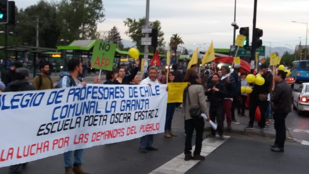 CNT_NOmasAFP's tweet photo. La GRANJA protesta y dice #NOmasAFP en exitosa jornada nacional https://t.co/JZ2d1dIbc8