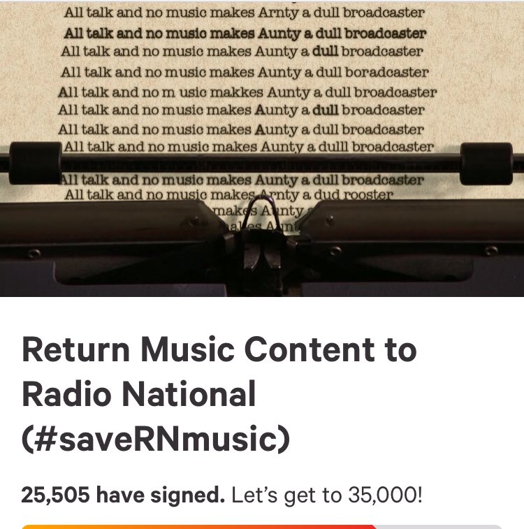 Please SIGN &amp; SHARE 🎶❤️⭐️  #auspol #abc