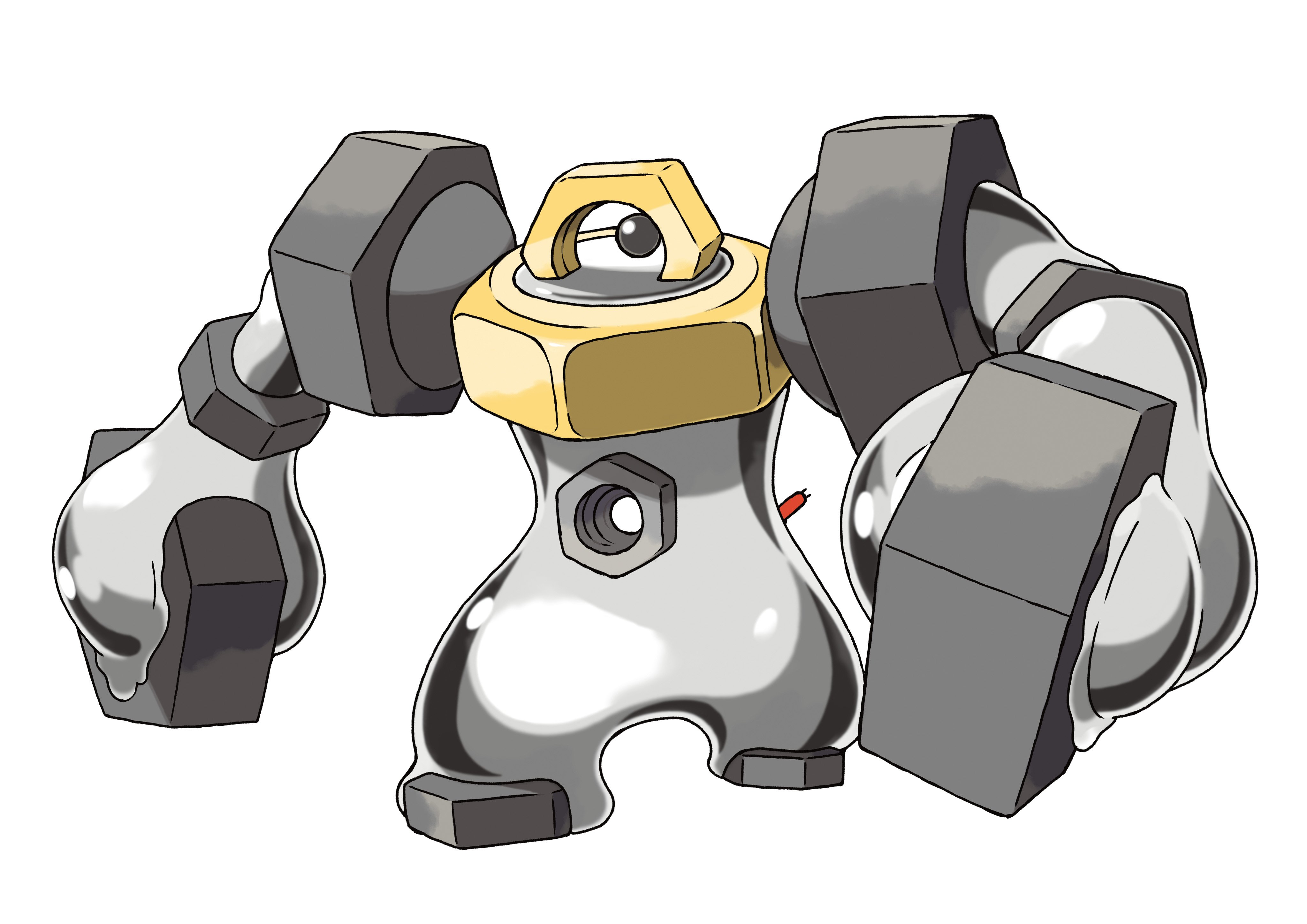 ｖジャンプ編集部 幻のポケモン メルタン が進化した姿 メルメタル 進化する幻のポケモンは初ですね 液体金属による強靭なボディを手に入れ 随分たくましくなりました 進化には Pokemon Go で メルタンのアメ が400個必要 専用の技 ダブル