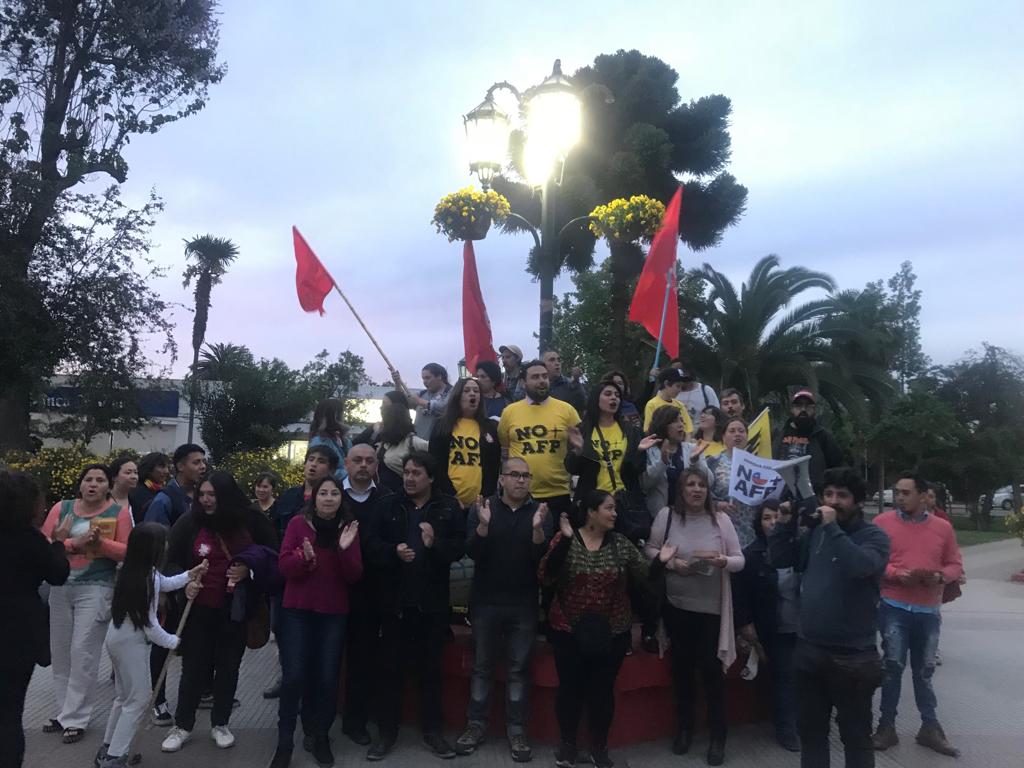 NomasAfpMetro's tweet photo. Quilicura presentes en la Jornada Protesta #NoMasAFP
#El24YoProtesto https://t.co/0D3C9fCdXn